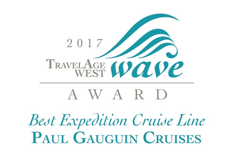 2017 TravelAge West Award to Paul Gauguin Cruises