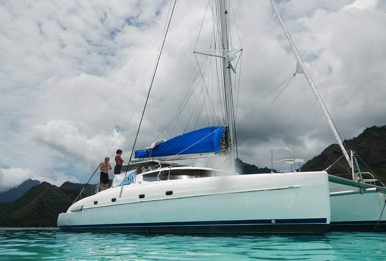 Catamaran tour of Moorea.