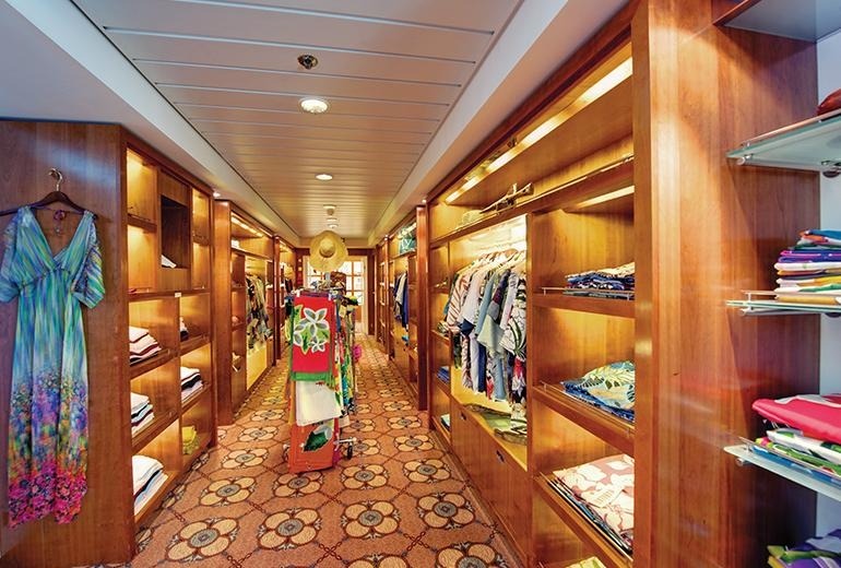 La Boutique the gift shop on the m/s Paul Gauguin