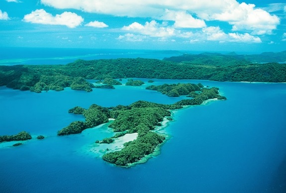 Aerial image of Fiji