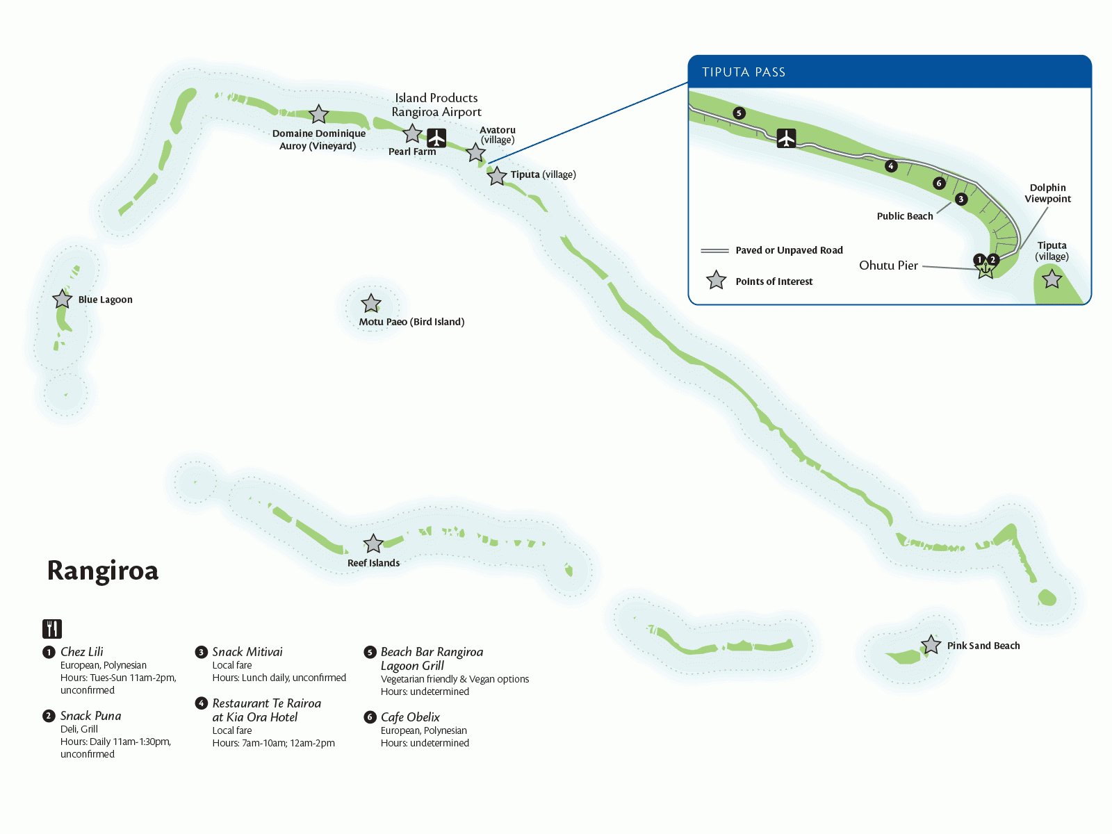 Rangiroa Tuamotus Islands Map