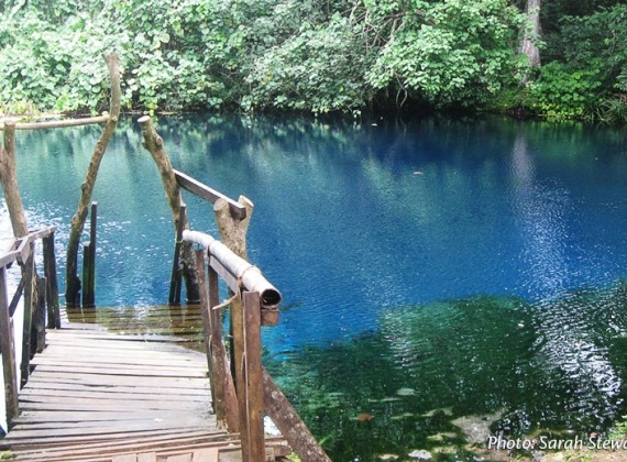 Swim in the blue lagoon of Vanuatu