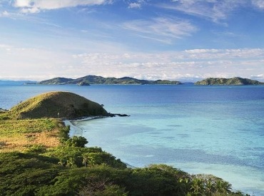 A view of Nadi Bay Fiji from the Nausori Highlands