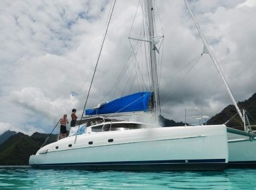 Catamaran tour of Moorea.